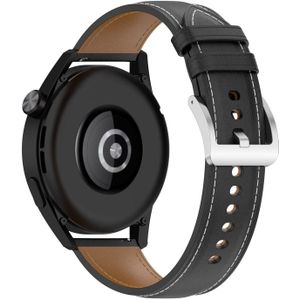 Garmin Venu 2 & 3 - Luxe leren bandje - Zwart - leather  - Garmin bandje