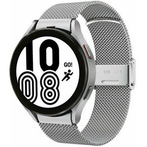 Samsung Milanese bandje met klemsluiting - Zilver - Samsung Galaxy Watch 6 - 40mm & 44mm - Samsung bandje