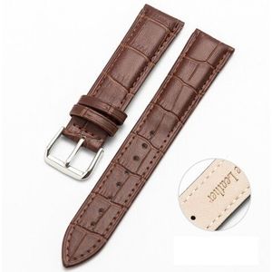 Garmin Crocodile leren bandje - Bruin - Garmin Vivoactive 6 / Vivoactive 5 / Vivoactive 3  - Garmin bandje