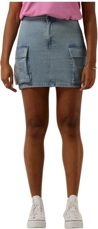 Refined Department - Jisel - Rok - Lichtblauw - Stof