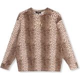 Refined Department T-shirt Jody Ladies Knitted Leopard Ls R2407814435 850 Panterprint Dames