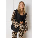 Refined Department - Suki - Blazer - Veelkleurig - Luipaardprint