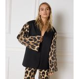 Refined Department - Suki - Blazer - Veelkleurig - Luipaardprint