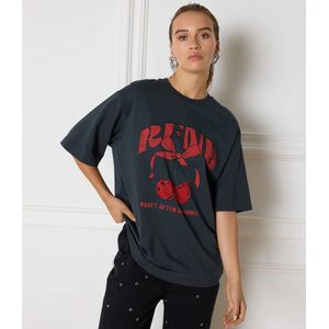 Refined Department T shirt Knitted Oversized T Shirt R2411710586 Maggy 999 Black Dames