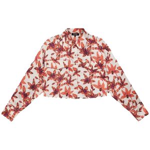 Refined Department Blouse Freya - Rood - Oversized met Knoopsluiting