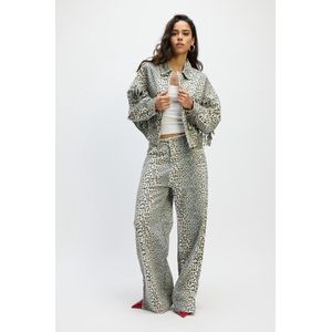 Refined Department Dames Spijkerbroek - Leopard - Baggy Fit