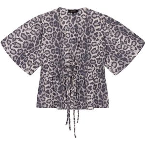 Refined Department, Dames, Blouses & Shirts, Grijs, Maat: S Poliester,