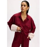 Refined Department - Blouse Lylou - Bordeaux - Relaxed Cropped