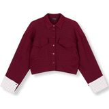 Refined Department - Blouse Lylou - Bordeaux - Relaxed Cropped