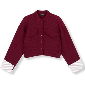 Refined Department - Blouse Lylou - Bordeaux - Relaxed Cropped