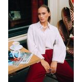 Refined Department - Broek Mara - Bordeaux - Knitted Relaxed Wide Pants