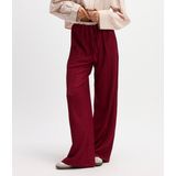 Refined Department - Broek Mara - Bordeaux - Knitted Relaxed Wide Pants