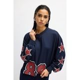 Refined Department - Top Lange Mouw - Donker Blauw - R2509810759