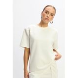 Refined Department - T-shirt - Wit - Polyester/Viscose/Elastan