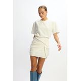 Refined Department - T-shirt - Wit - Polyester/Viscose/Elastan