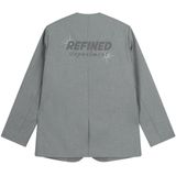 Refined Department - Mea Collarless Blazer - Antraciet - Dames