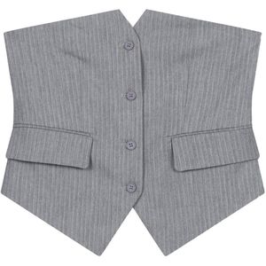 Refined Department - Gilet - Lichtgrijs - Model R2511895844
