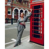 Refined Department - Kalea R2511195845 - Broek - Lichtgrijs - Woven Relaxed Pants