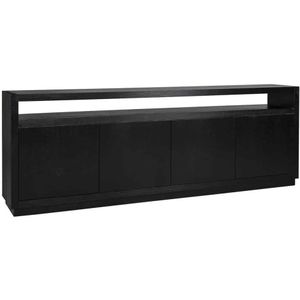 Richmond - Oakura Dressoir - Zwart - Eikenhout - 4-deuren