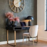 Richmond - Bureau - Zwart - Eikenhout/Metaal - 140x60x76,5cm