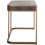 Richmond - Classio Bureau - Zwart - Metaal/PU Leer - 140x60x77cm