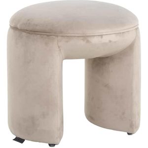 Richmond Interiors Fargo Poef Khaki Velvet