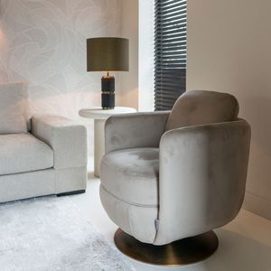 Richmond Draaifauteuil Turner Khaki Velvet