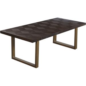 Eettafel Luxor diamant 230 (Brown)