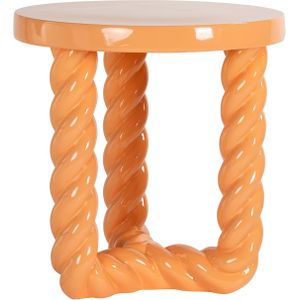 Richmond Bijzettafel Rosly Oranje Ø45cm - Polyresin