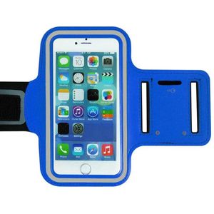 Sportarmband - Geschikt voor: Samsung Galaxy A23 / A24 / A25 hoesje - Sportband - Hardloop armband - Sport armband - Hardloop houder - Donker blauw