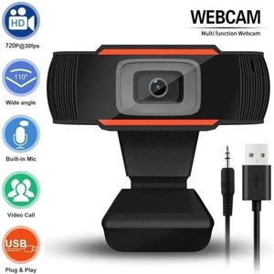 Webcam voor Laptop / Desktop computer met ingebouwde microfoon Geschikt voor: Windows & Macbook - Laptop Camera USB Plug and Play voor pc Mac Youtube Zoom Skype