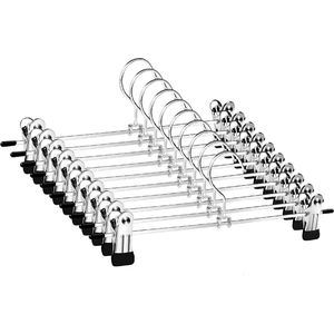 HANGERWORLD 20 Pak Sterke Zwarte Plastic Jas Hangers 42,5 cm voor Volwassenen Kleding met 4 cm Brede Schouderondersteuning