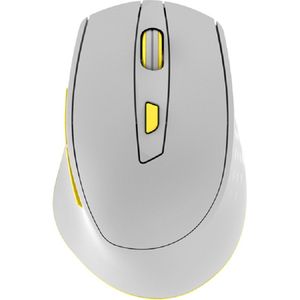 Draadloos muis - Ergonomische muis - Gamingmuis - Gamer muis - Draadloze computermuis - Wireless - met DPI knop| Wit G-529
