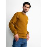 Petrol Industries - Heren Klassieke Sweater - Bruin - 58% Katoen, 40% Polyester