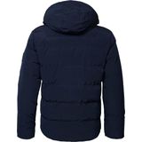 Petrol Industries - Heren Gevoerde Puffer - Blauw - Gevuld met 100% Gerecycled Polyester - Vaste Capuchon