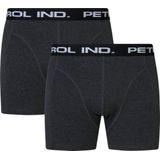 Petrol Industries Heren Boxershort - Stretch Katoen - Essentials Collection - Elastische Tailleband - Ondergoed - Onderbroeken - Zwart - Maat XXXL