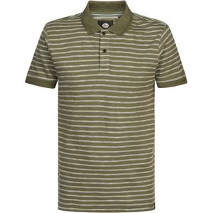 Petrol Polo Strepen Groen - Heren