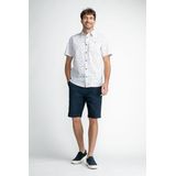 Petrol - Short Sleeve Overhemd - Groen - Katoen - Print Dessin