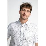 Petrol - Short Sleeve Overhemd - Groen - Katoen - Print Dessin