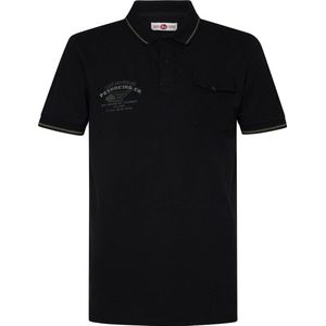 Petrol Industries - Heren Klassieke polo - Zwart