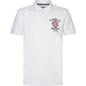 Petrol Industries - Heren Klassieke polo - Wit