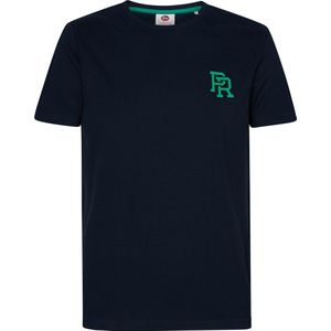 Petrol Industries - Heren Logo T-Shirt - Blauw