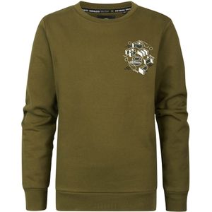 Petrol Industries - Jongens Artwork Sweater Elmhurst - Groen