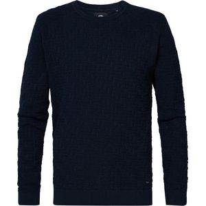 Petrol Industries Heren Fijngebreide Trui Gurnee Blauw