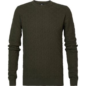 Petrol Industries - Heren Fijngebreide Trui Gurnee - Groen