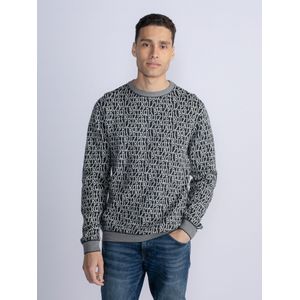 Petrol Industries - Heren All-Over Print Trui Frankfort - Blauw