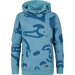 Petrol Industries - Jongens All-Over Print Hoodie Palatine - Blauw
