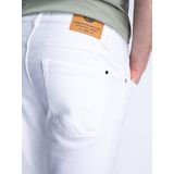 Petrol Industries - Heren Jackson Gekleurde Denim Short Sungreet - Wit