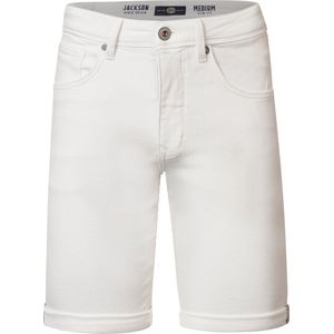 Petrol Industries - Heren Jackson Gekleurde Denim Short Sungreet - Wit
