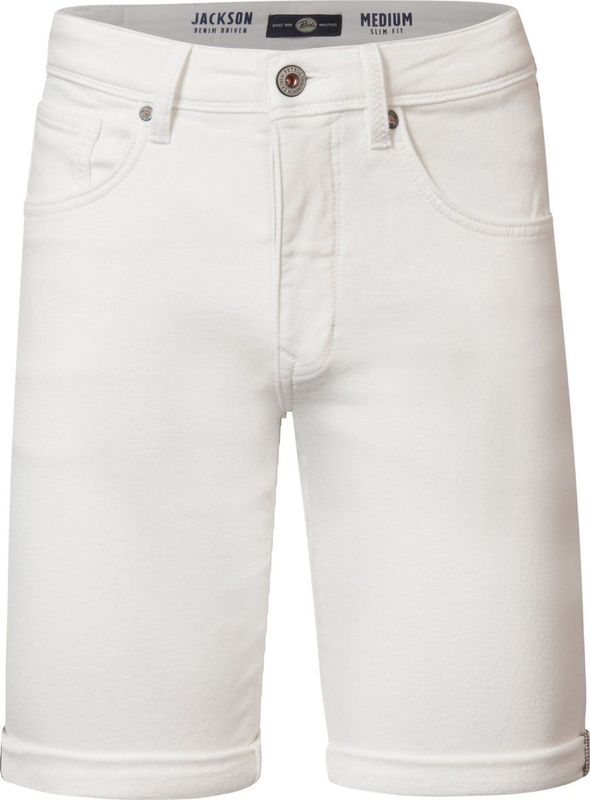 Petrol Industries - Heren Jackson Gekleurde Denim Short Sungreet - Wit